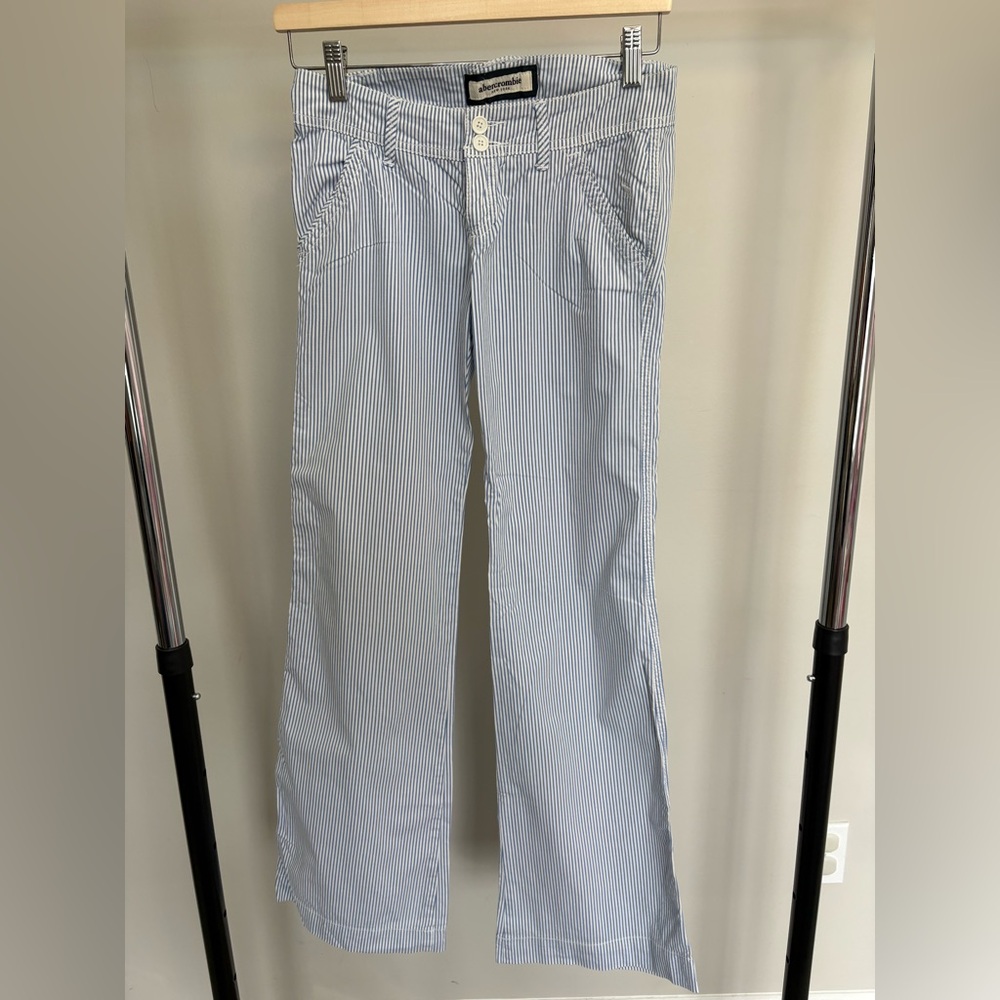Abercrombie & Fitch Blue Striped Kids Casual Pants